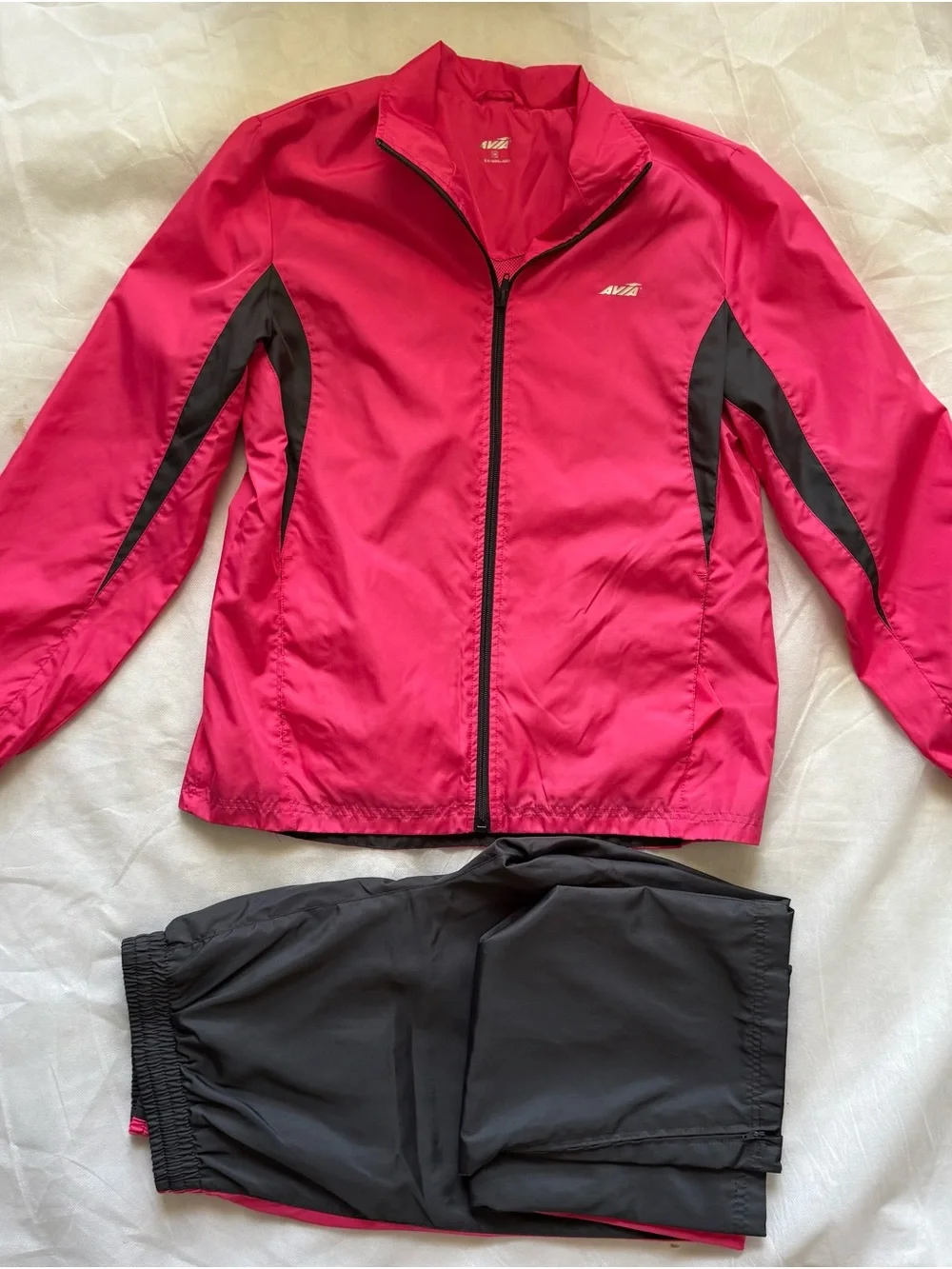 Avia Hot Pink and Black Athletic Track Set